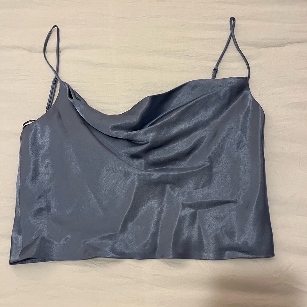 Silky Blue Cami Top